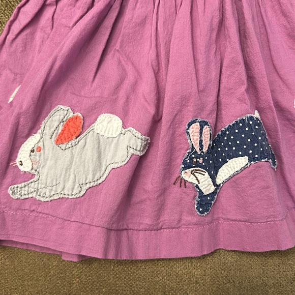 Mini Boden purple skirt with 🐇 bunnies 🐰 size 1 1/2-2 years - Picture 2 of 7